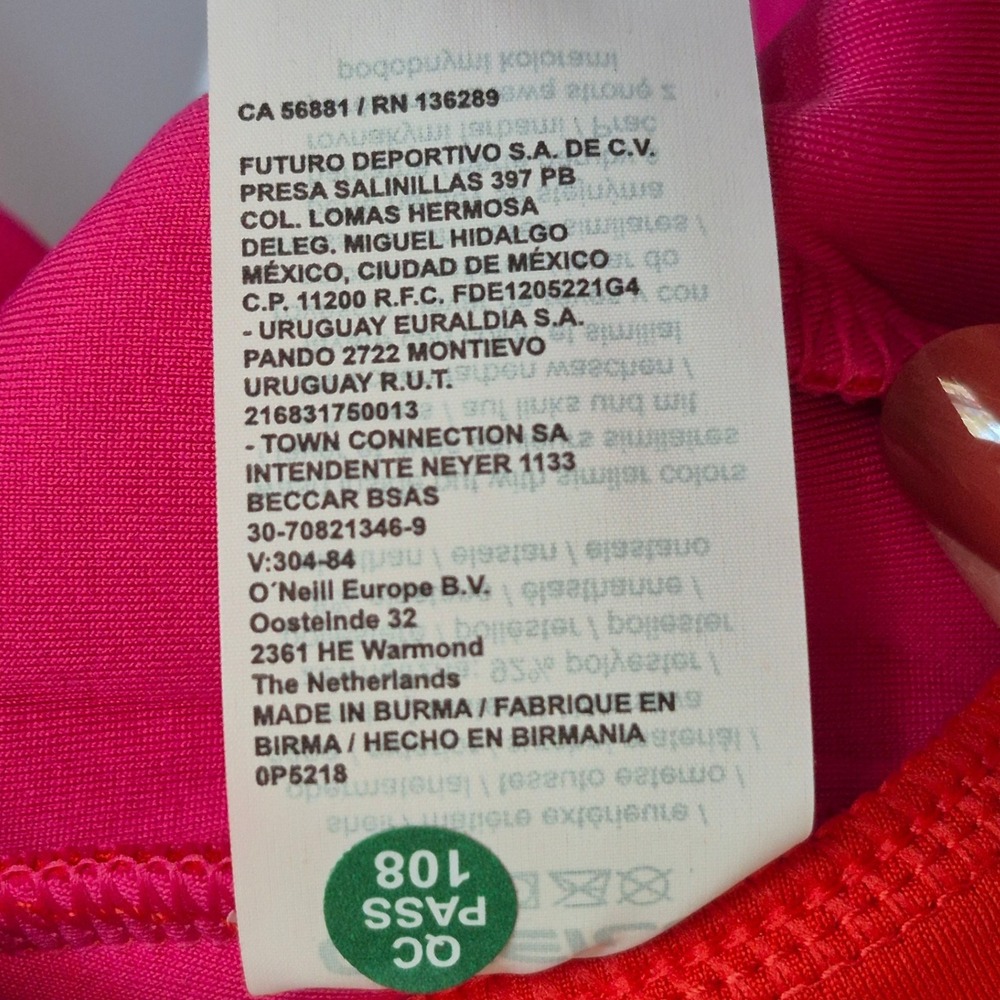 O'Neill Formation Fleece red pink pullover jacket women's XL New - Picture 7 of 14
